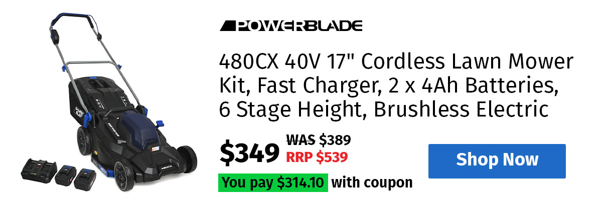 POWERBLADE 480CX 40V 17" Cordless Lawn Mower Kit