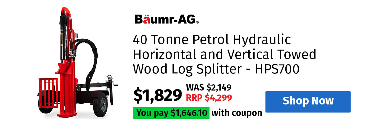BAUMR-AG 40T Petrol Hydraulic Log Splitter