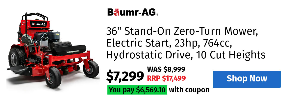 BAUMR-AG 36" Stand-On Zero-Turn Mower