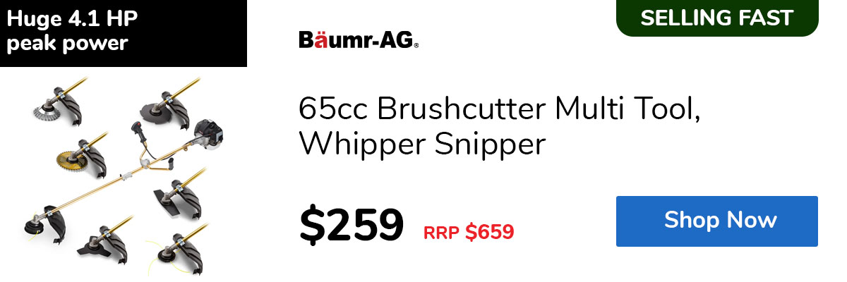 65cc Brushcutter Multi Tool, Whipper Snipper