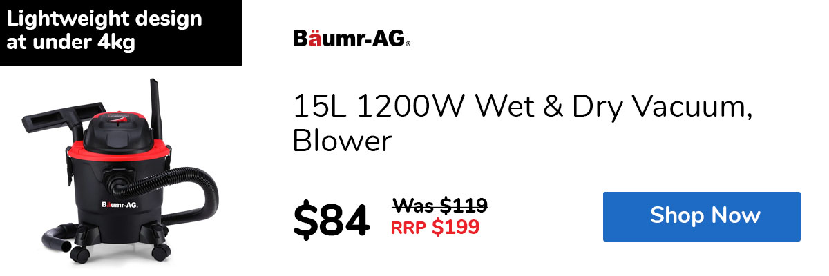 15L 1200W Wet & Dry Vacuum, Blower