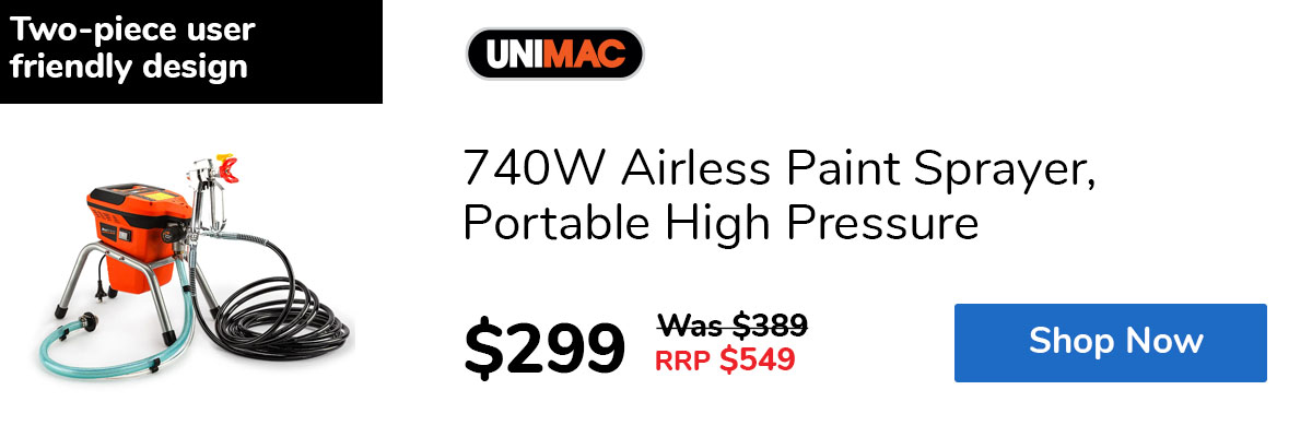 740W Airless Paint Sprayer, Portable High Pressure