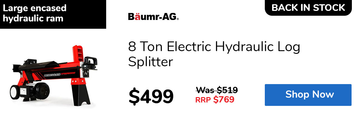 8 Ton Electric Hydraulic Log Splitter