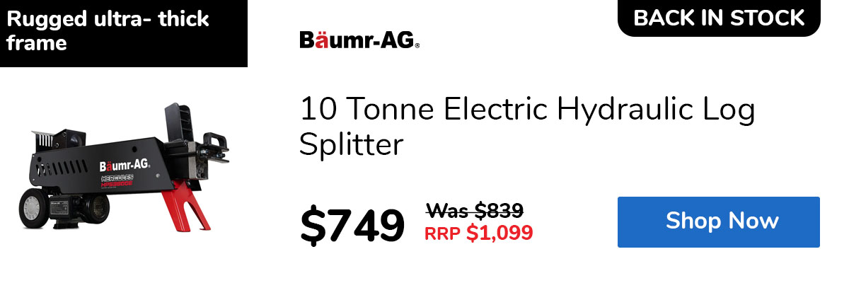 10 Tonne Electric Hydraulic Log Splitter