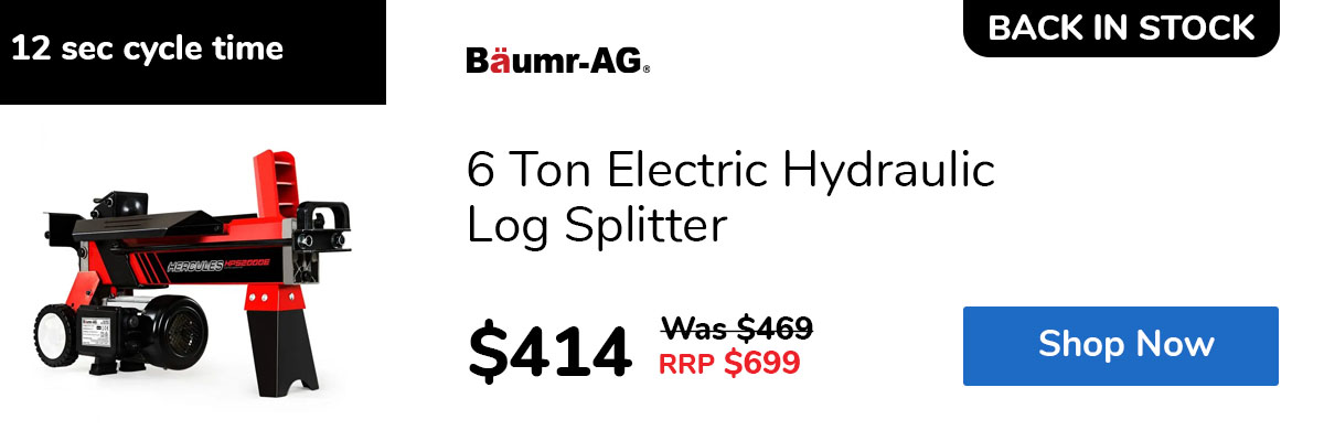 6 Ton Electric Hydraulic Log Splitter