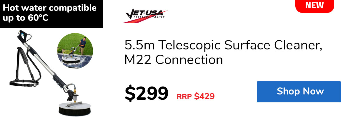 5.5m Telescopic Surface Cleaner, M22 Connection