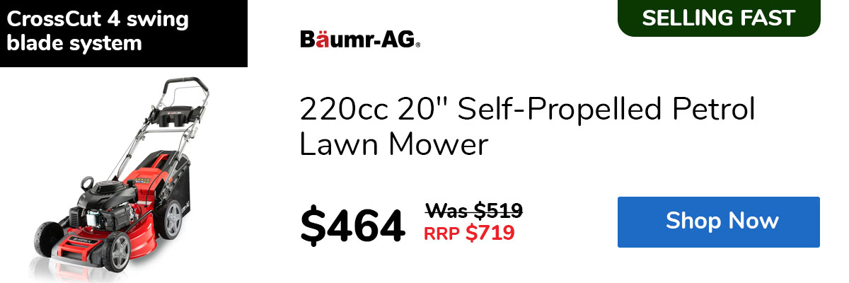 220cc 20" Self-Propelled Petrol Lawn Mower