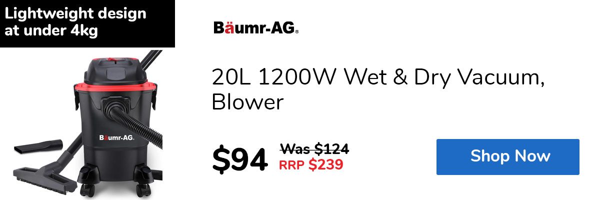 20L 1200W Wet & Dry Vacuum, Blower