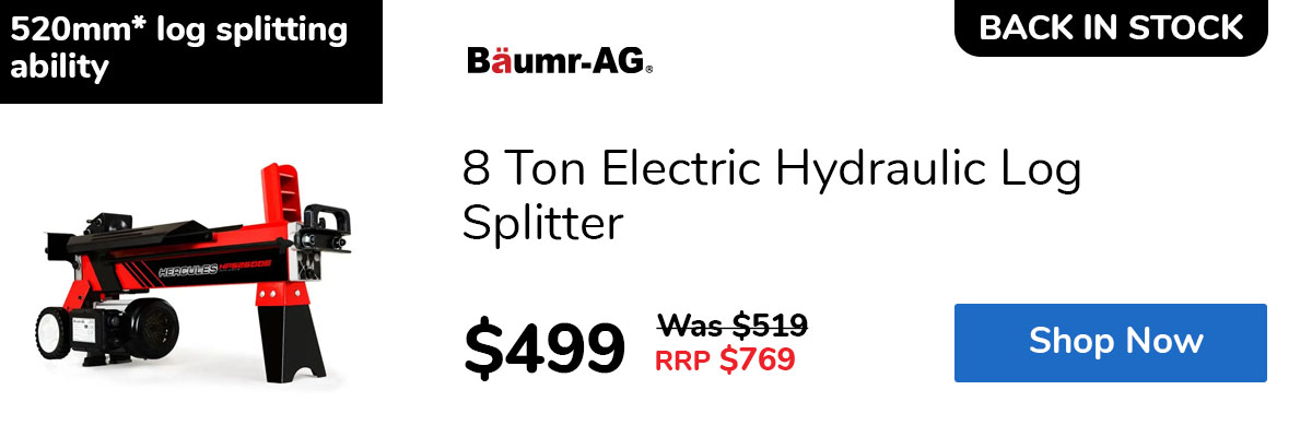 8 Ton Electric Hydraulic Log Splitter