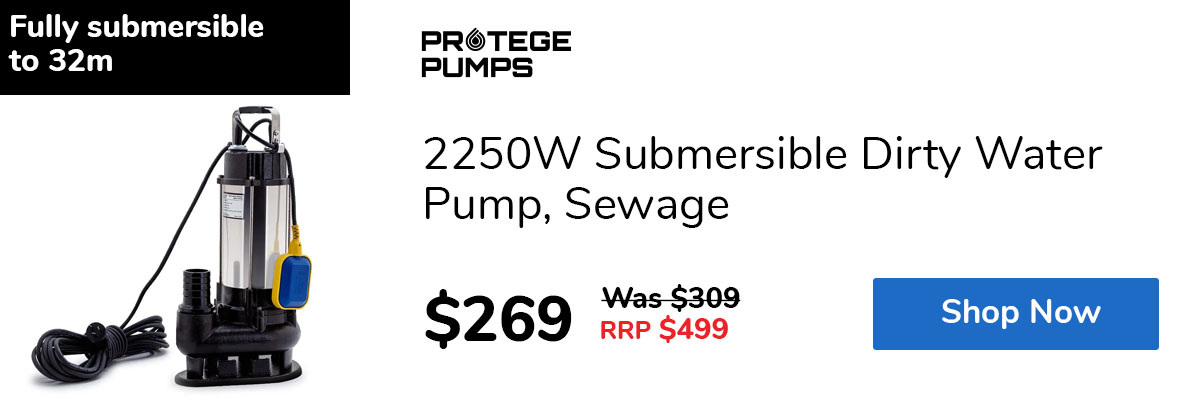 2250W Submersible Dirty Water Pump, Sewage