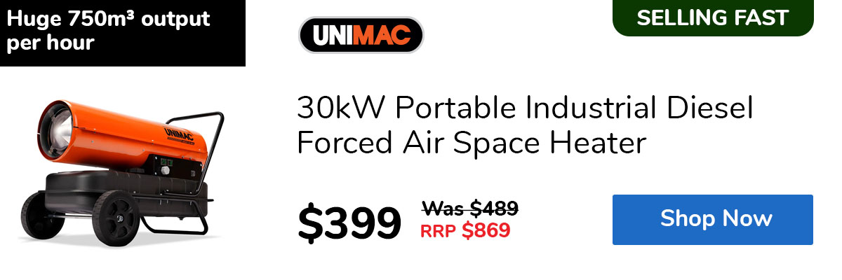 30kW Portable Industrial Diesel Forced Air Space Heater