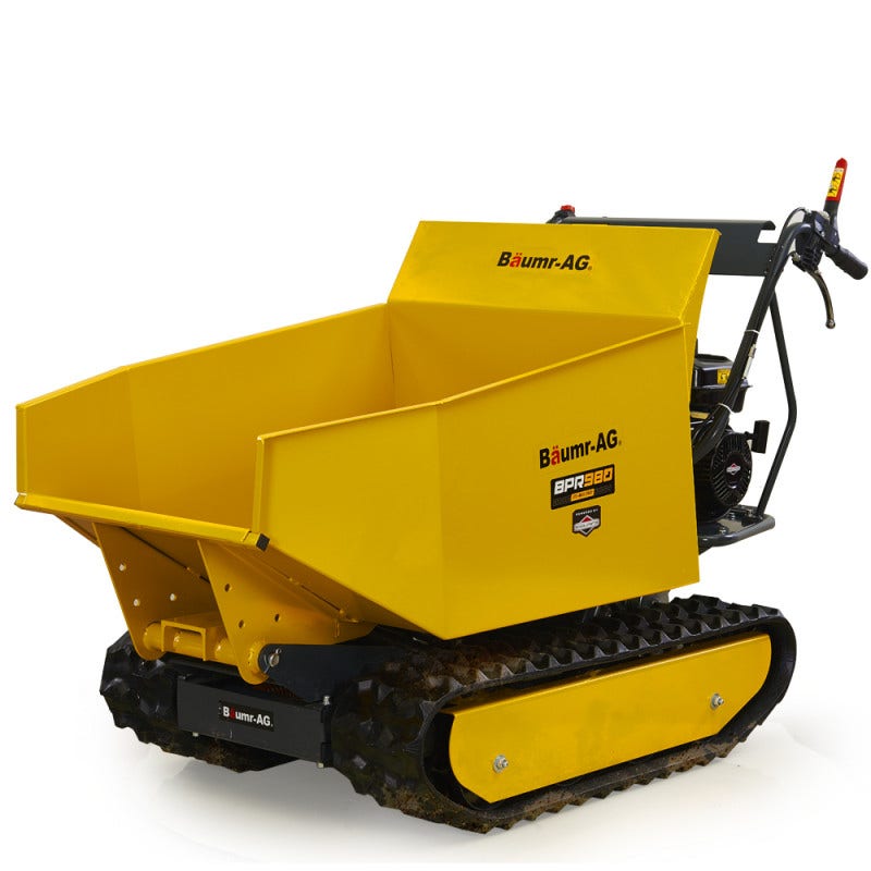 Image of Baumr-AG Motorised Tracked Wheelbarrow Dumper, Briggs & Stratton CR950 Petrol Engine, 500kg Capacity
