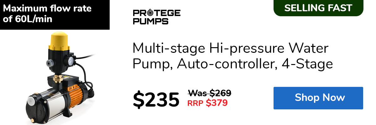Multi-stage Hi-pressure Water Pump, Auto-controller, 4-Stage