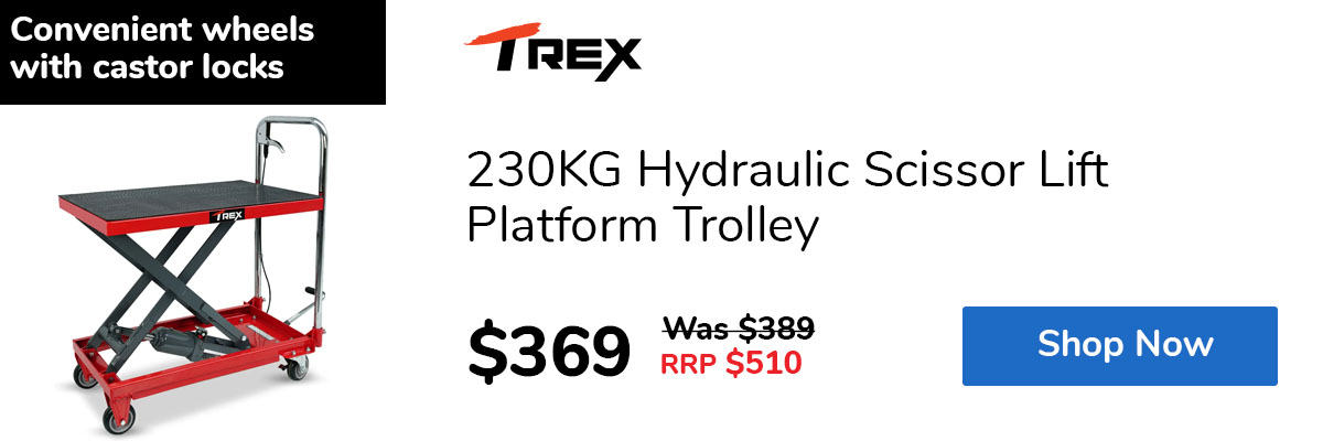 230KG Hydraulic Scissor Lift Platform Trolley