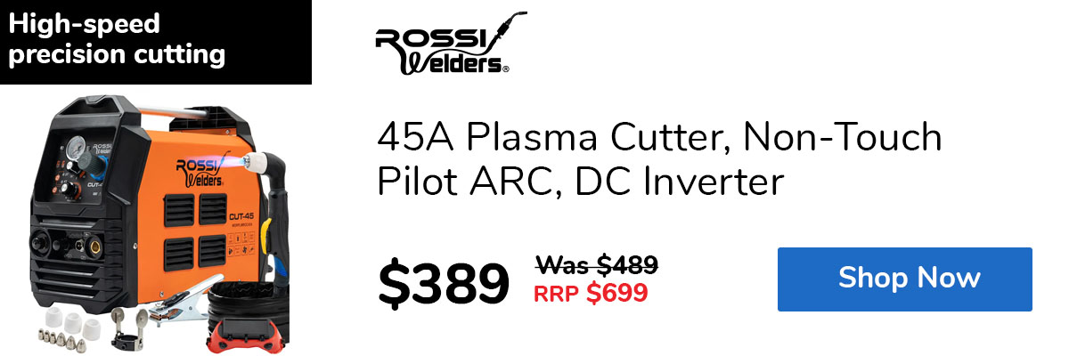 45A Plasma Cutter, Non-Touch Pilot ARC, DC Inverter