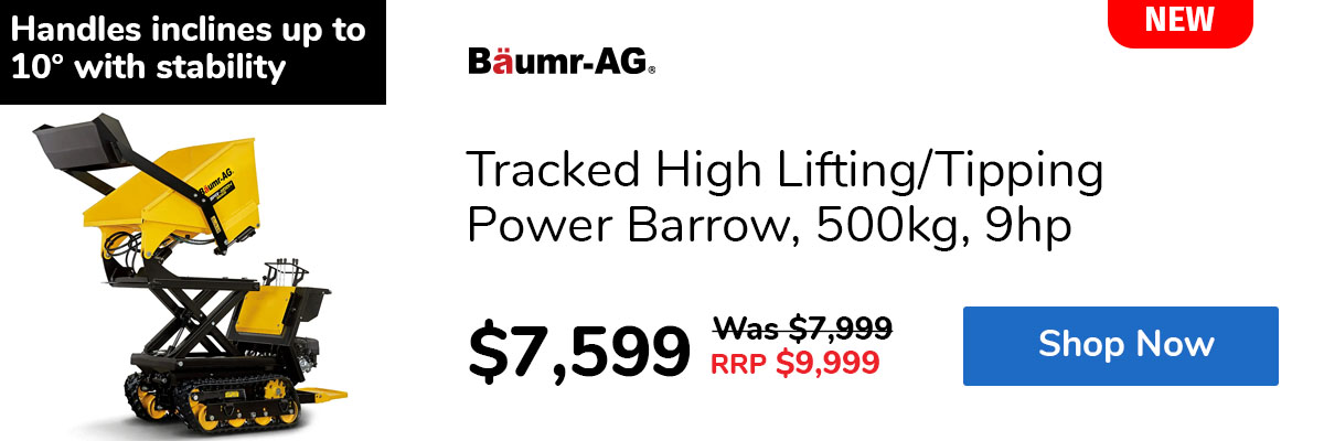 Tracked High Lifting/Tipping Power Barrow, 500kg, 9hp