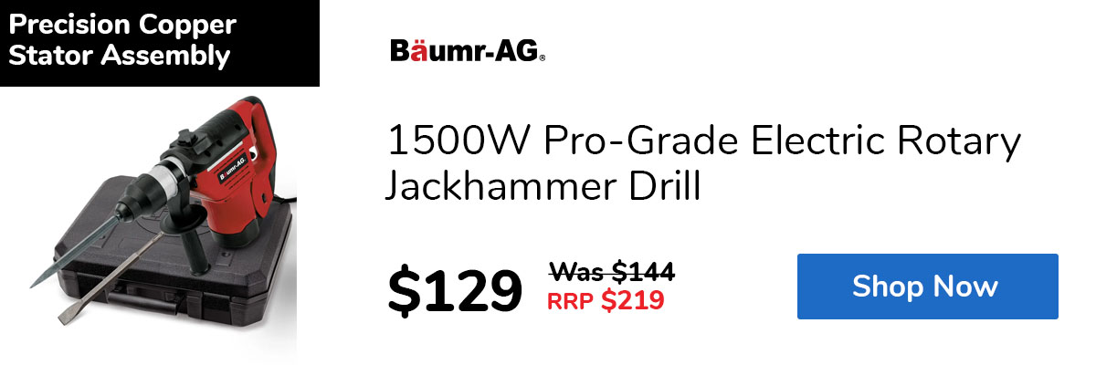 1500W Pro-Grade Electric Rotary Jackhammer Drill