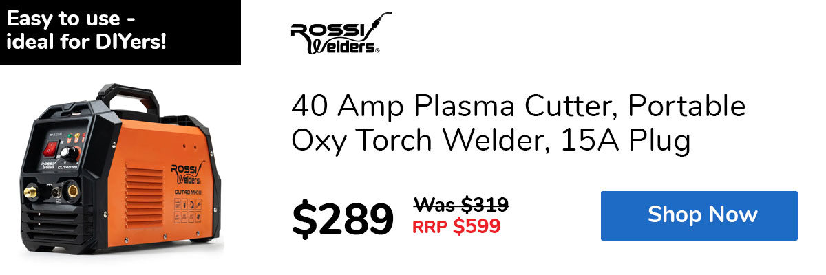 40 Amp Plasma Cutter, Portable Oxy Torch Welder, 15A Plug