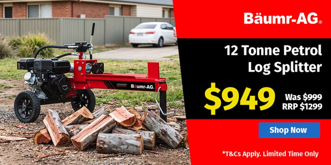 12 Tonne Petrol Log Splitter