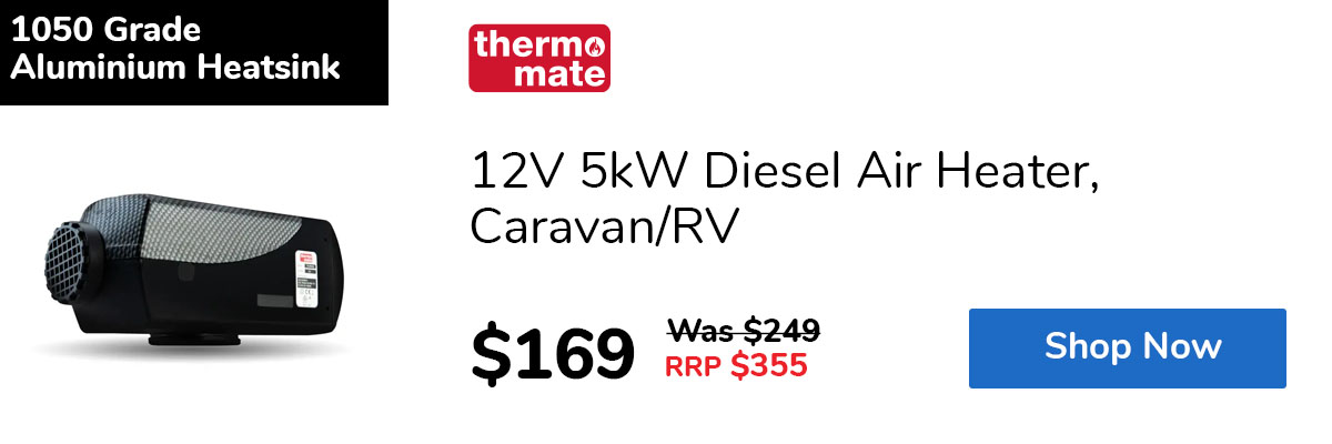 12V 5kW Diesel Air Heater, Caravan/RV