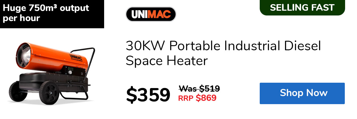 30KW Portable Industrial Diesel Space Heater