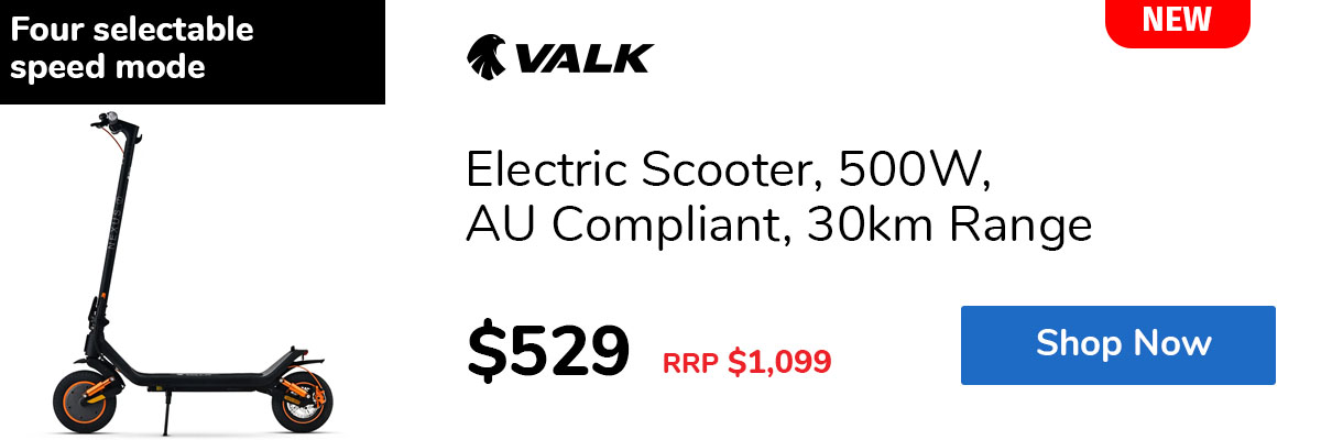 Electric Scooter, 500W, AU Compliant, 30km Range