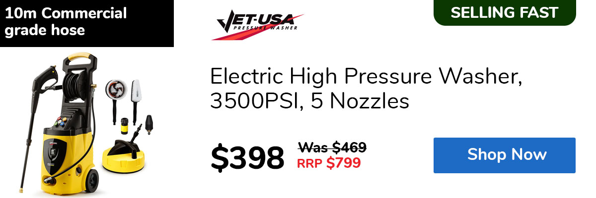 Electric High Pressure Washer, 3500PSI, 5 Nozzles