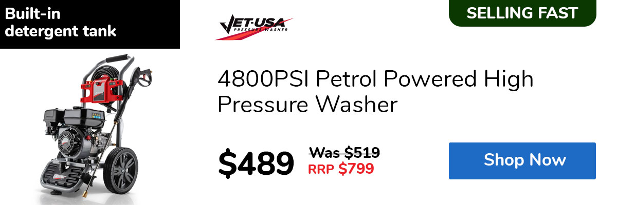 4800PSI Petrol Powered High Pressure Washer