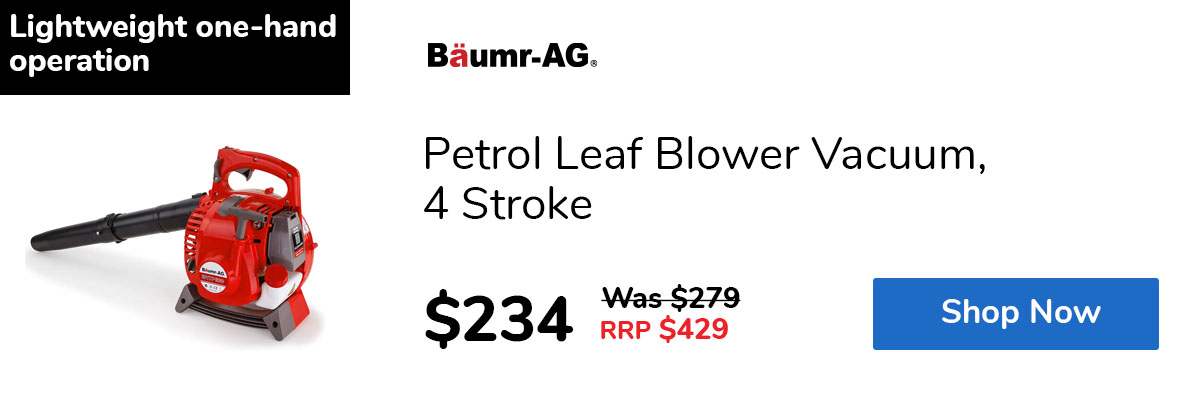 Petrol Leaf Blower Vacuum, 4 Stroke