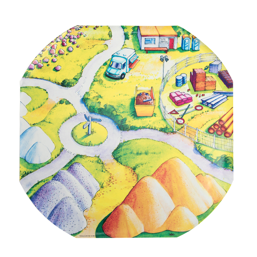  Covoraș pentru activități senzoriale - micii constructori 