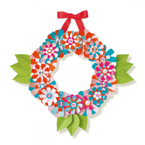  Set de creație - coroniță de flori colorate 