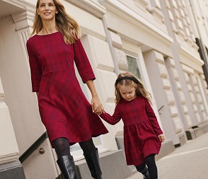 Kariertes Jacquard-Kleid