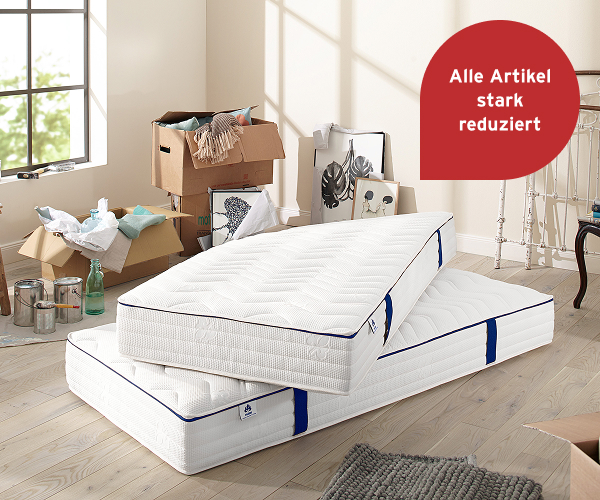 Stark reduzierte Matratzen, Bettwaren, Bettwäsche & mehr