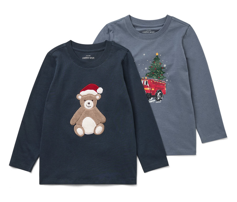 2 Kinder-Langarmshirts