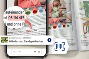 Bestellnummer scannen