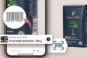 EAN Strichcode sccannen