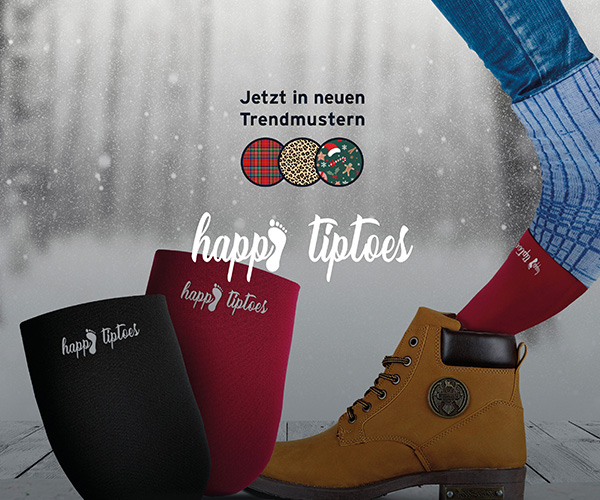 Der happytiptoes Zehenwärmer ist zurück
