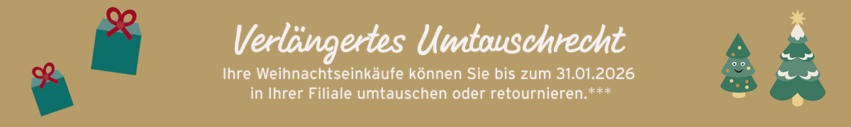XMAS Banner Umtauschrecht