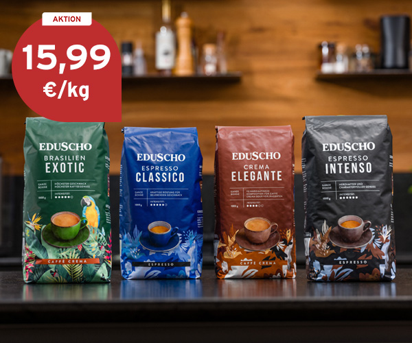 Eduscho Espresso und Caffè Crema zum Aktionspreis