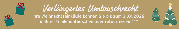 XMAS Banner Umtauschrecht