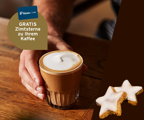 2 gratis Zimtsterne zum Kaffee