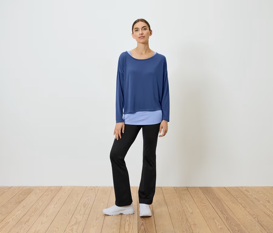 2-in-1-Sportshirt, blau