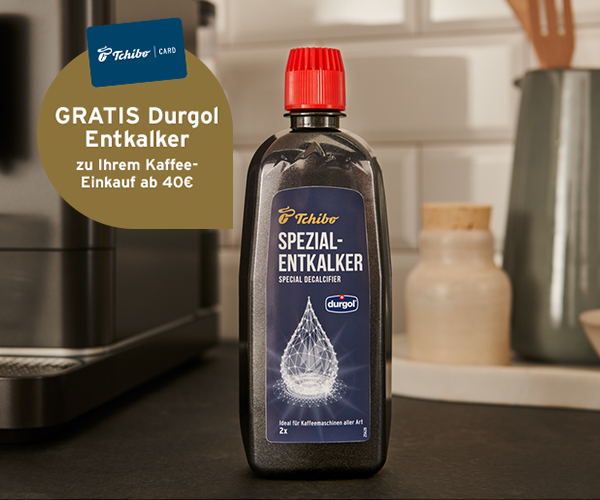 GRATIS Durgol Entkalker zu Ihrem Kaffee-Einkauf ab 40,- €