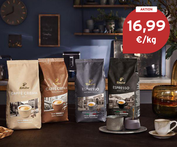 Tchibo Caffè Crema und Espresso Aktion