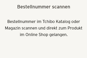 Bestellnummer scannen