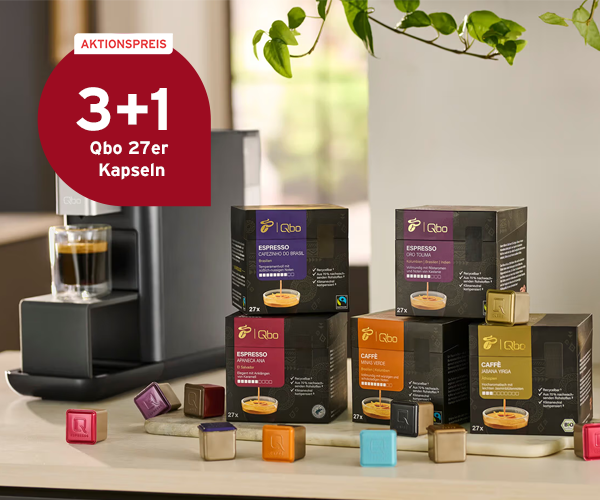 3+1 gratis auf Qbo 27er Kapseln