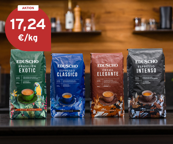 Eduscho Espresso & Caffè Crema zum Aktionspreis