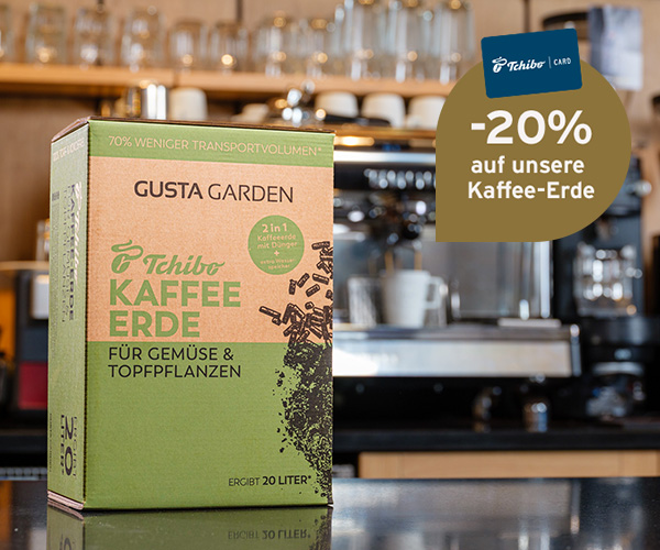 -20% auf unsere Kaffee-Erde