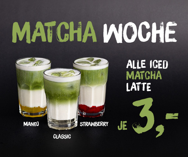 Matcha Woche in den Tchibo CoffeeBars