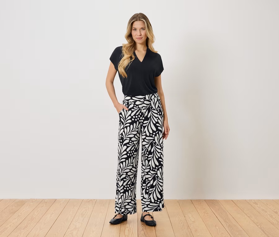 Bedruckte Palazzohose